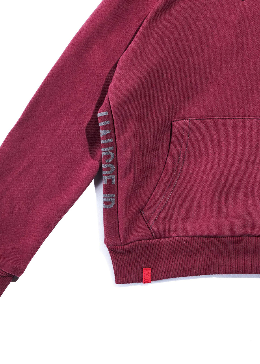 Allen Staple Hoodie (Maroon) Tops Haus of JR 