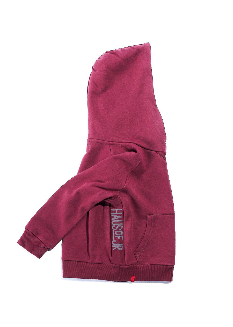 Allen Staple Hoodie (Maroon) Tops Haus of JR 