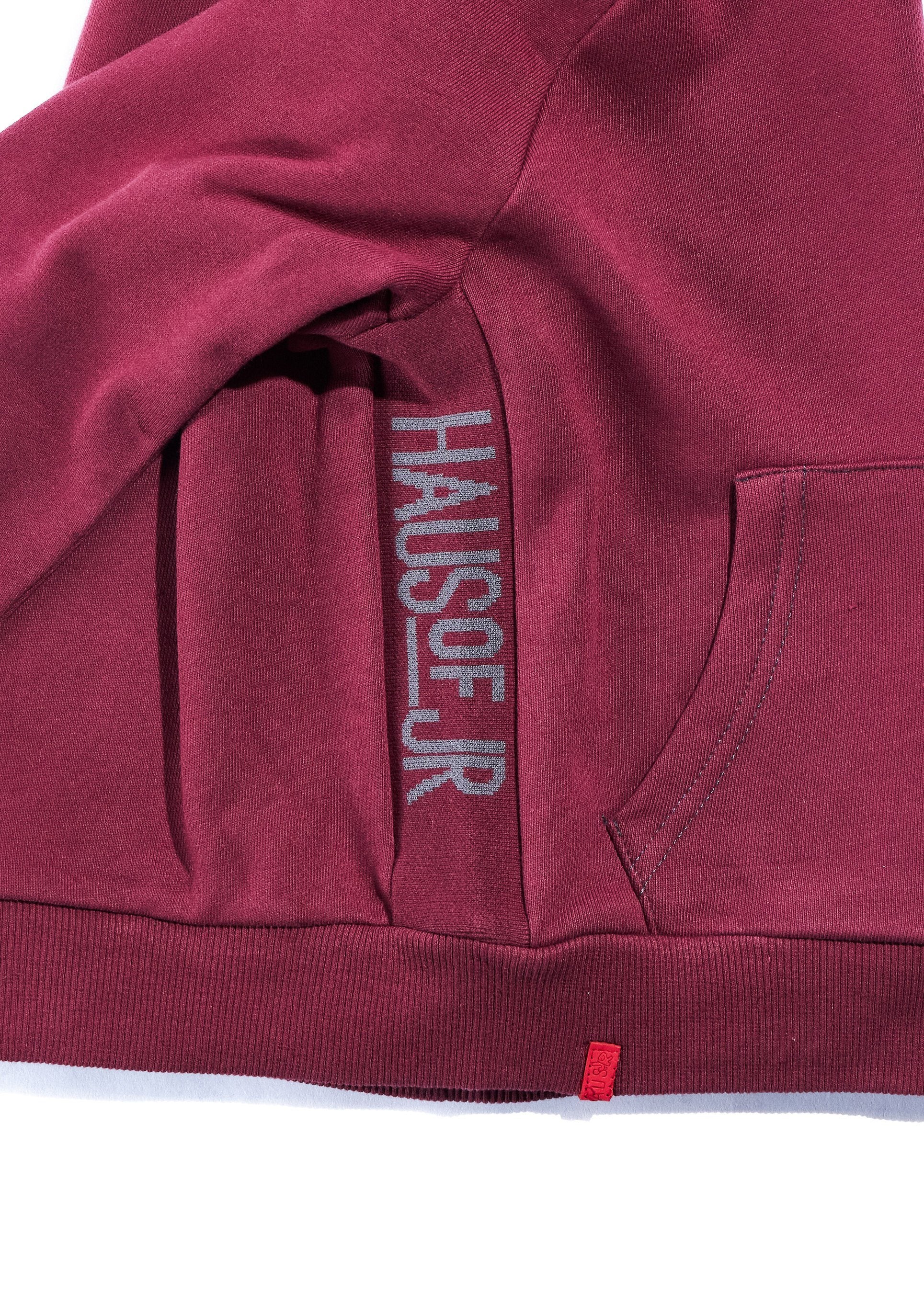 Allen Staple Hoodie (Maroon) Tops Haus of JR 