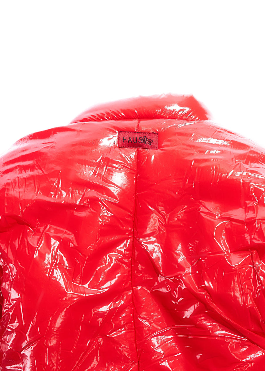 Cloud Puffer Jacket (Red) Tops Haus of JR 