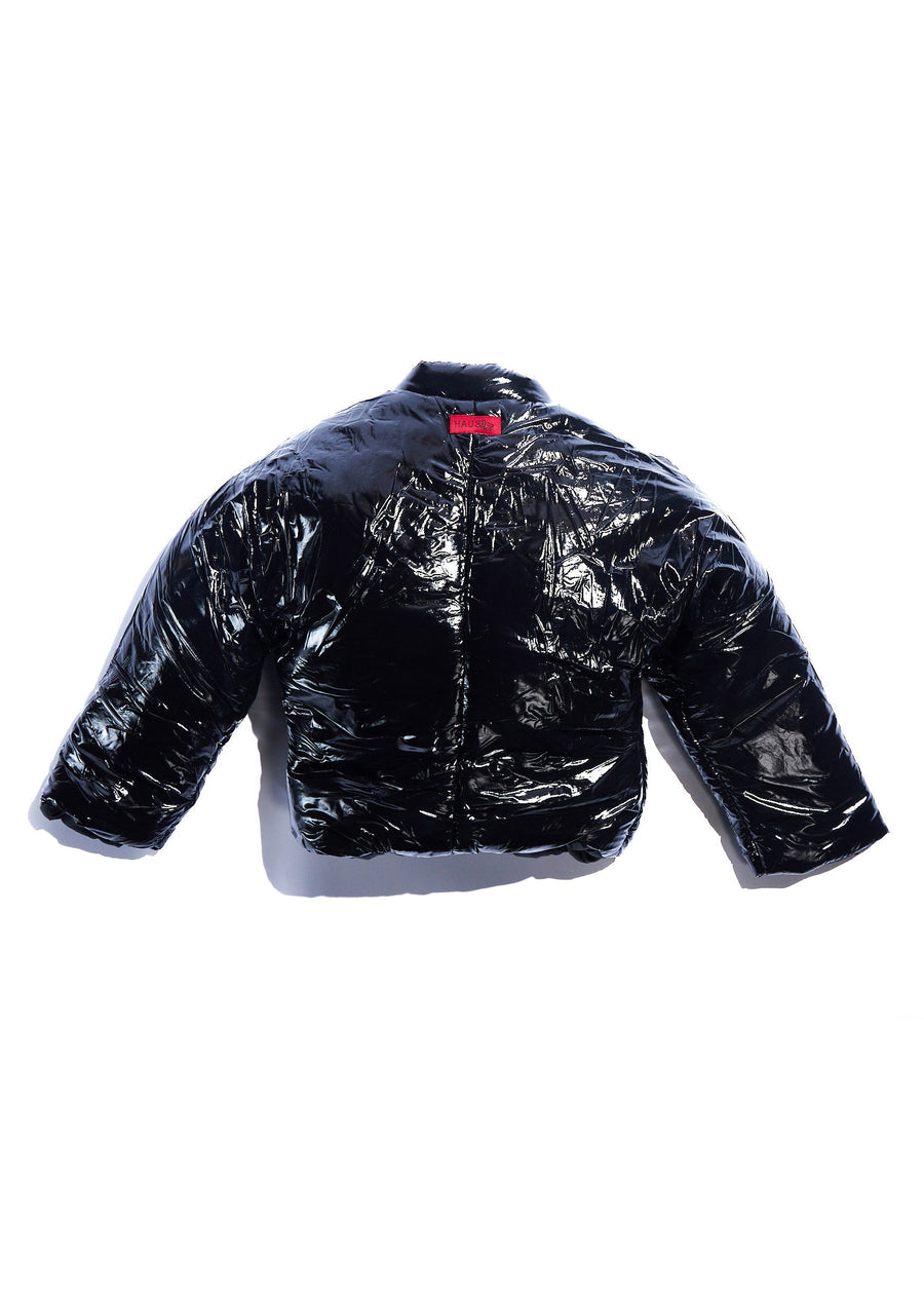 Cloud Puffer Jacket (Black) Tops Haus of JR 