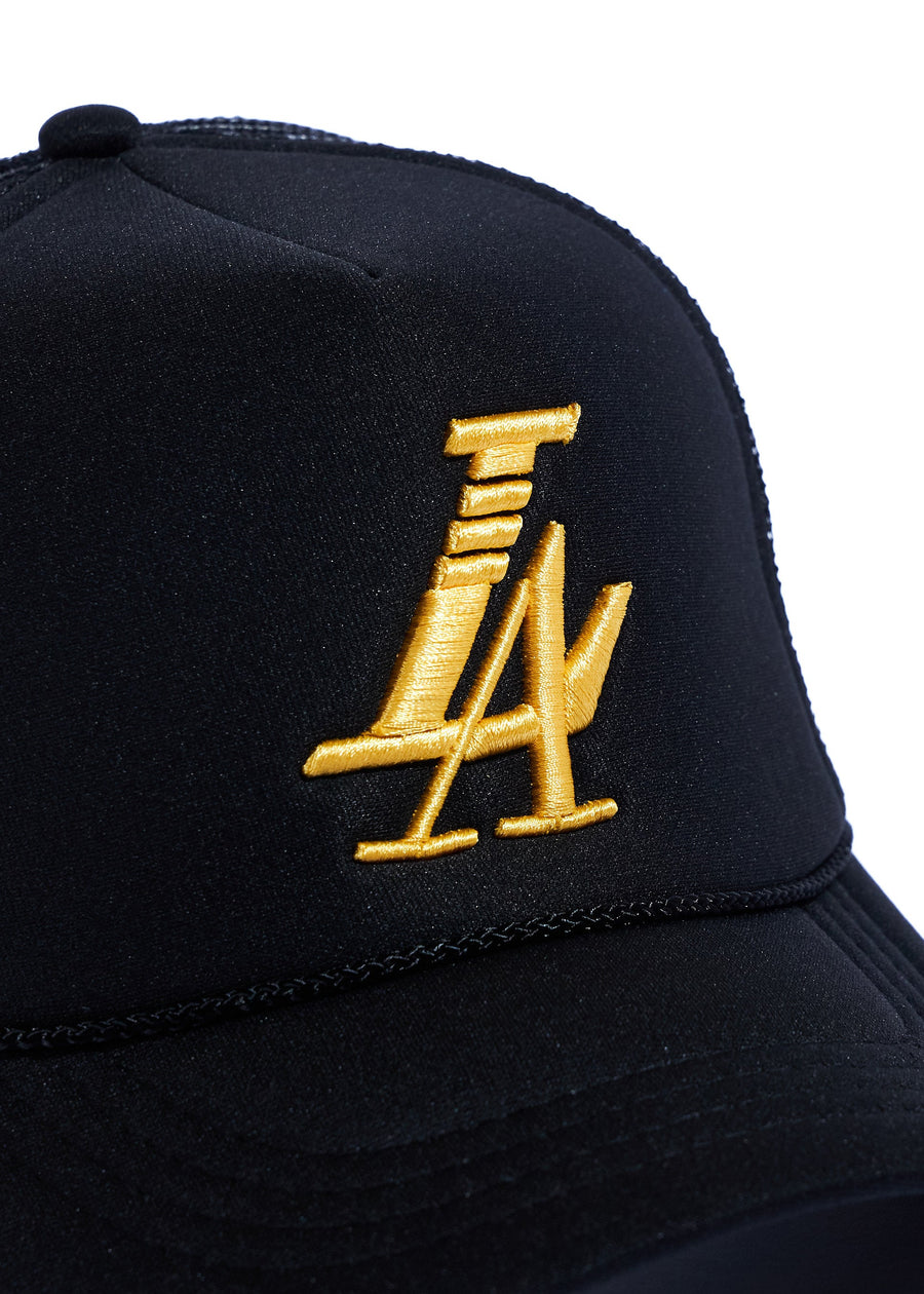 HOJ x Reference Paradise LA Trucker (Black) Hat Haus of JR 