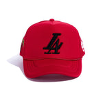 HOJ x Reference Paradise LA Trucker (Red) Hat Haus of JR 