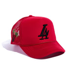 HOJ x Reference Paradise LA Trucker (Red) Hat Haus of JR 