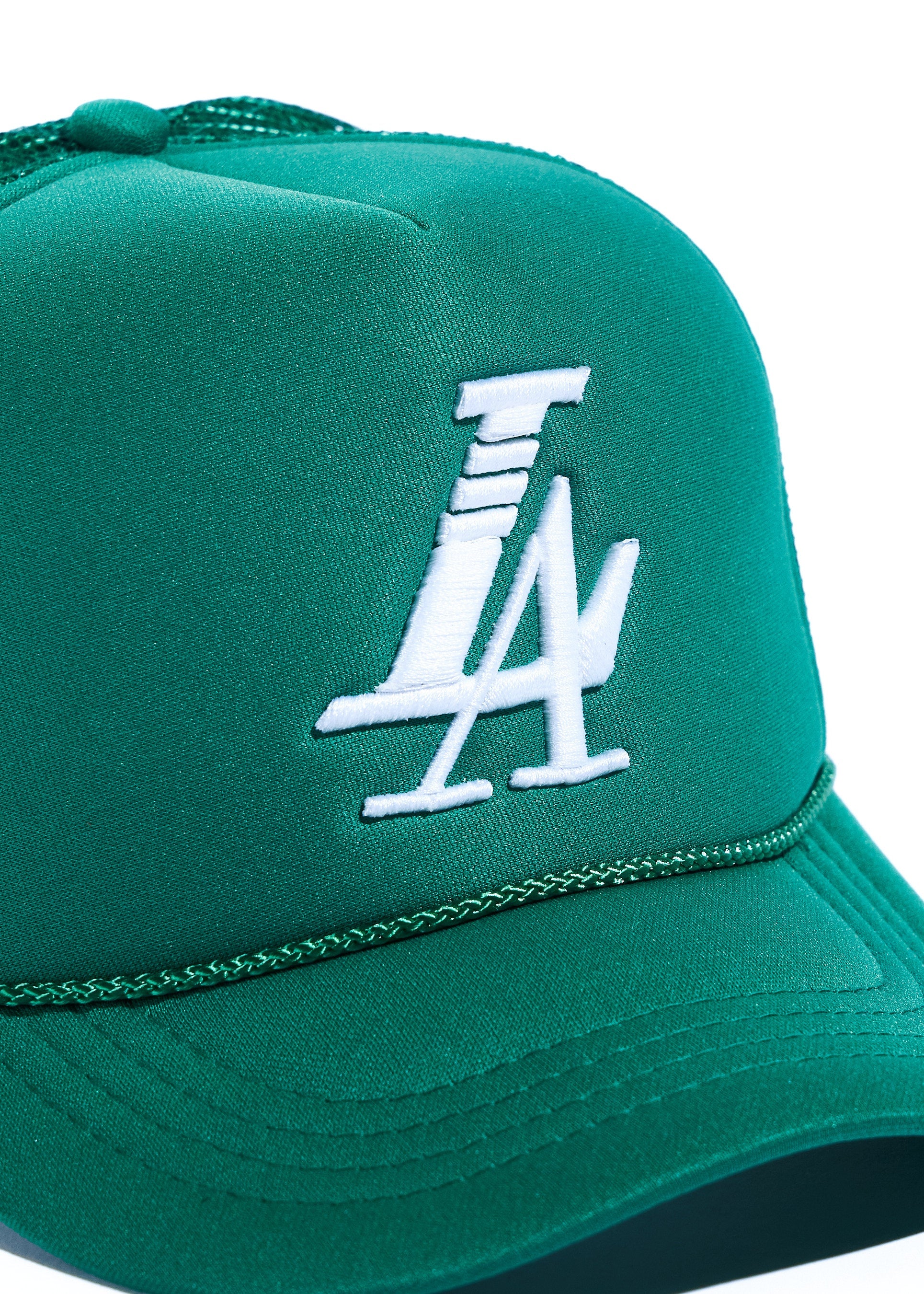 HOJ x Reference Paradise LA Trucker (Green) Hat Haus of JR 