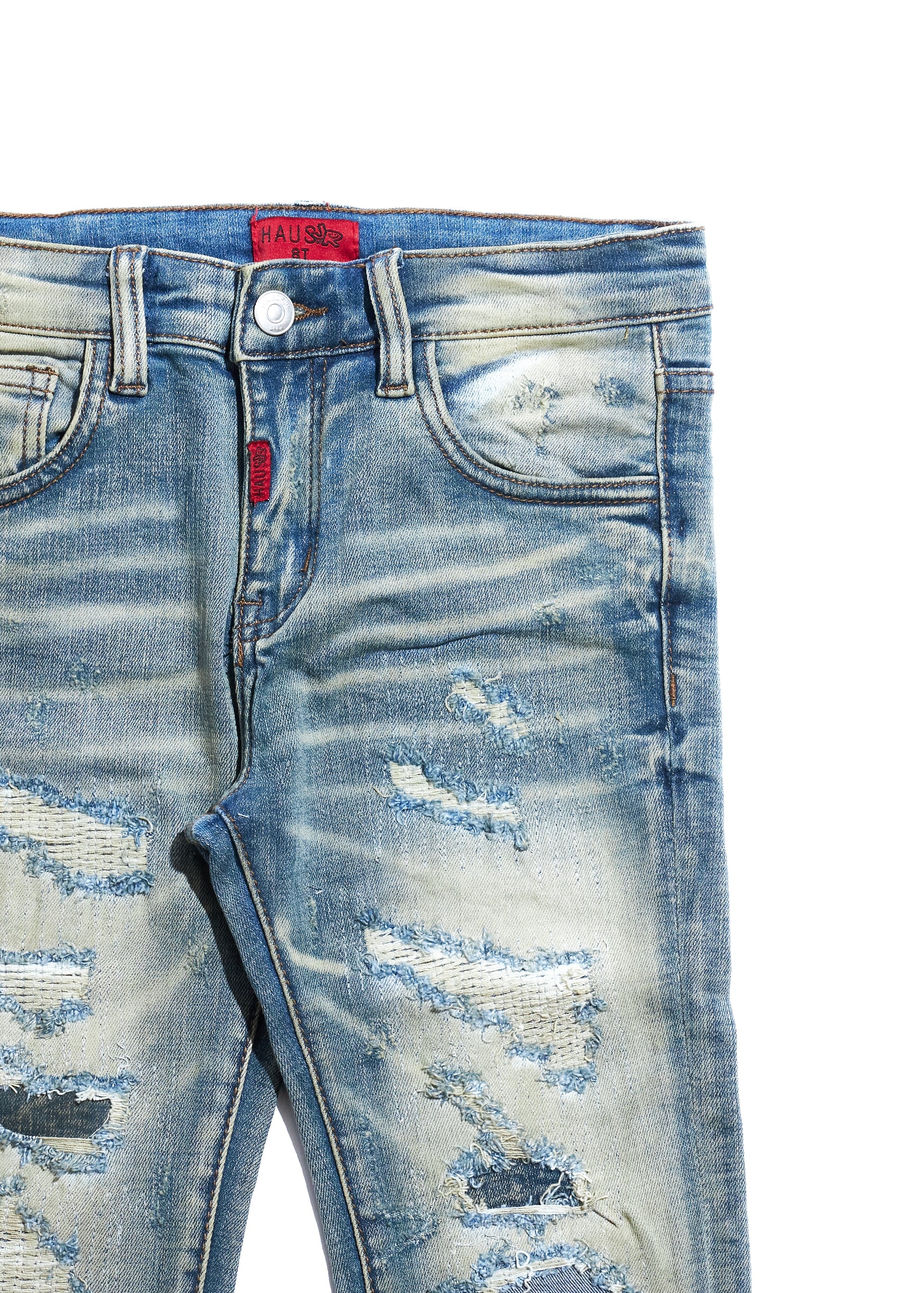 Wren Denim (Sand Wash) Bottoms Haus of JR 
