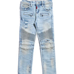 Jason Biker Denim (Blue) Bottoms Haus of JR 