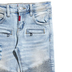 Jason Biker Denim (Blue) Bottoms Haus of JR 