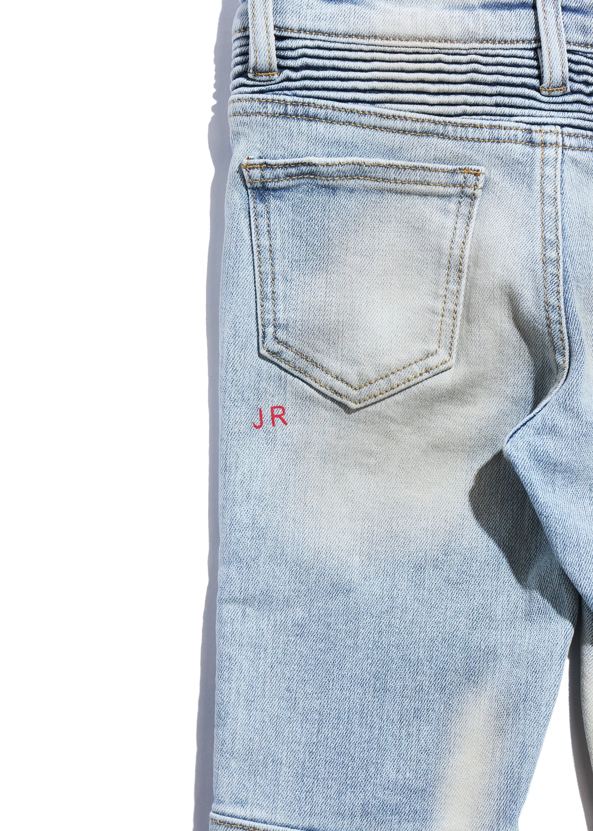 Jason Biker Denim (Blue) Bottoms Haus of JR 