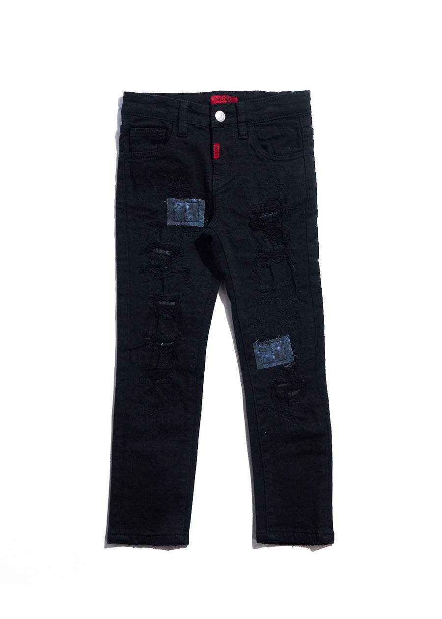 Aquarius Denim (Black) Bottoms Haus of JR 