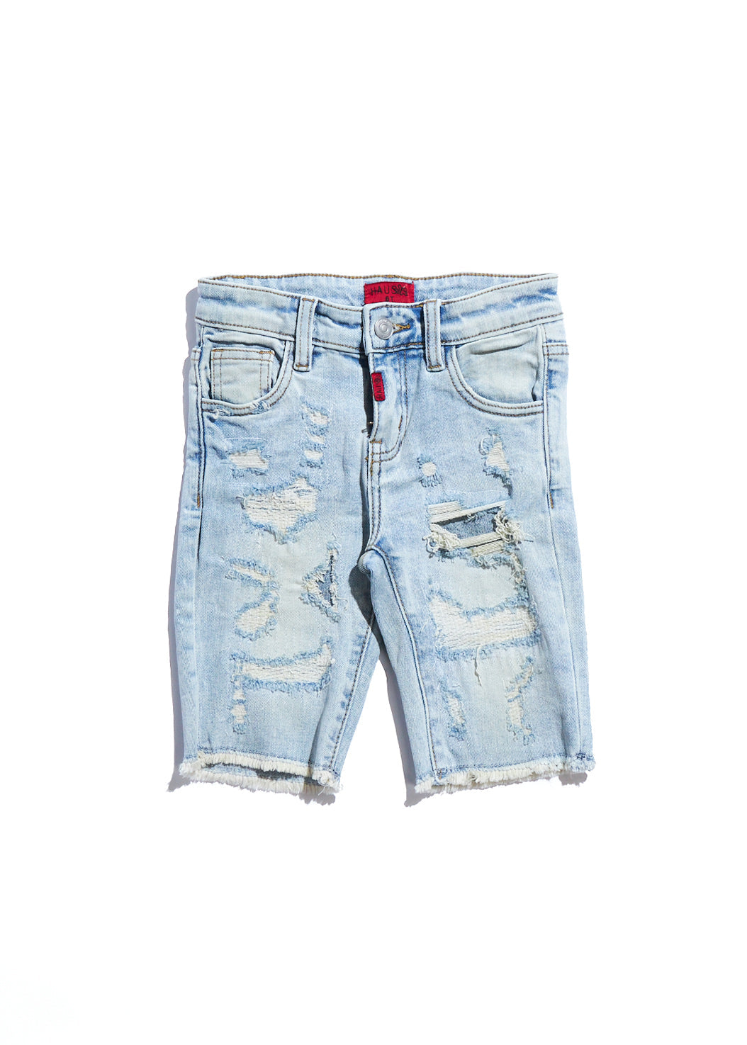 Sunset Denim Short (Blue) Bottoms Haus of JR 