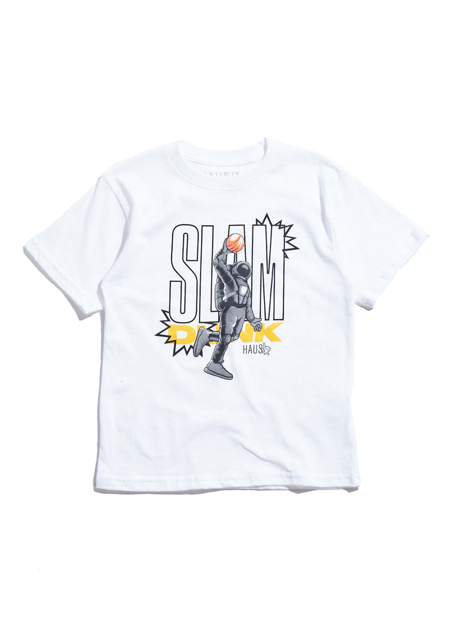 Slam Dunk Tee (White) Tops Haus of JR 