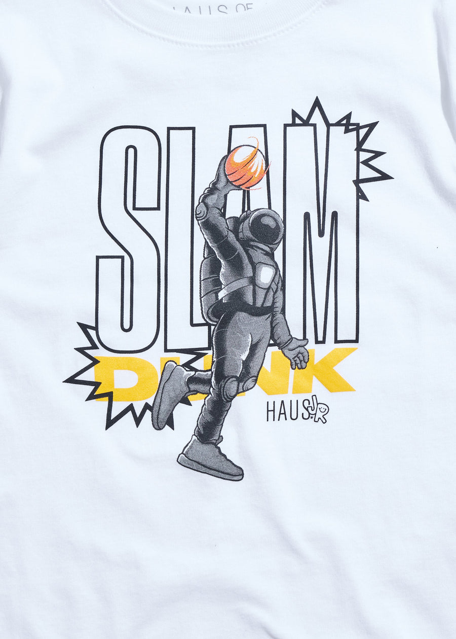 Slam Dunk Tee (White) Tops Haus of JR 