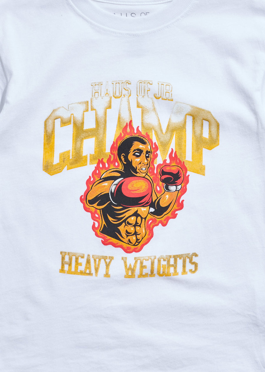Heavy Weights Tee (White) Tops Haus of JR 