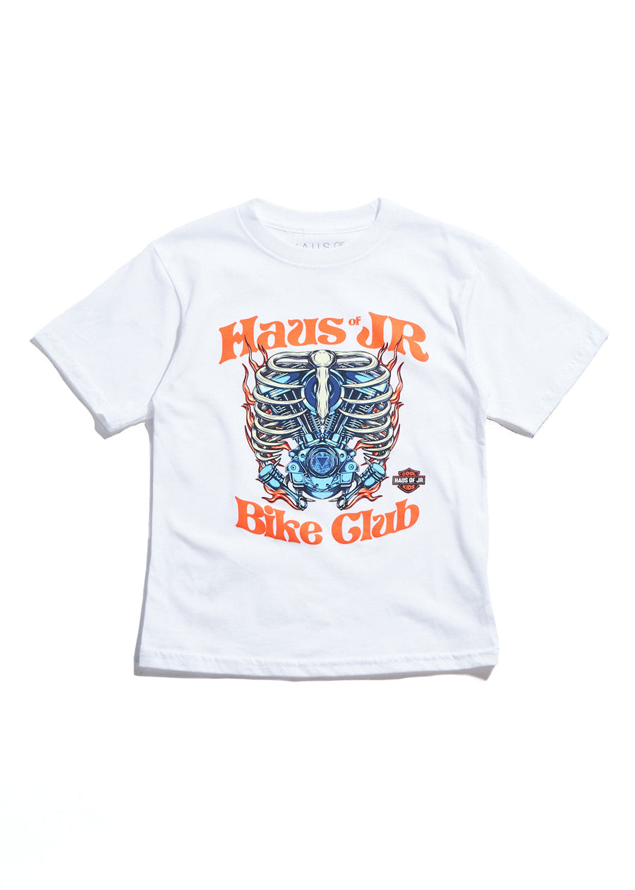Bike Club Tee (White) Tops Haus of JR 