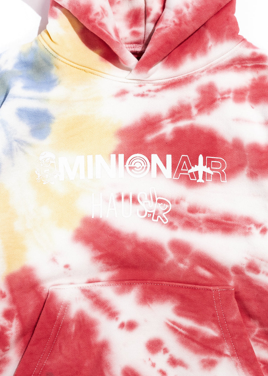 Minion Air Tie Dye Hoodie Tops Haus of JR 