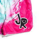 JR Tie Dye Basketball Short (Aqua/Pink) Bottoms Haus of JR 