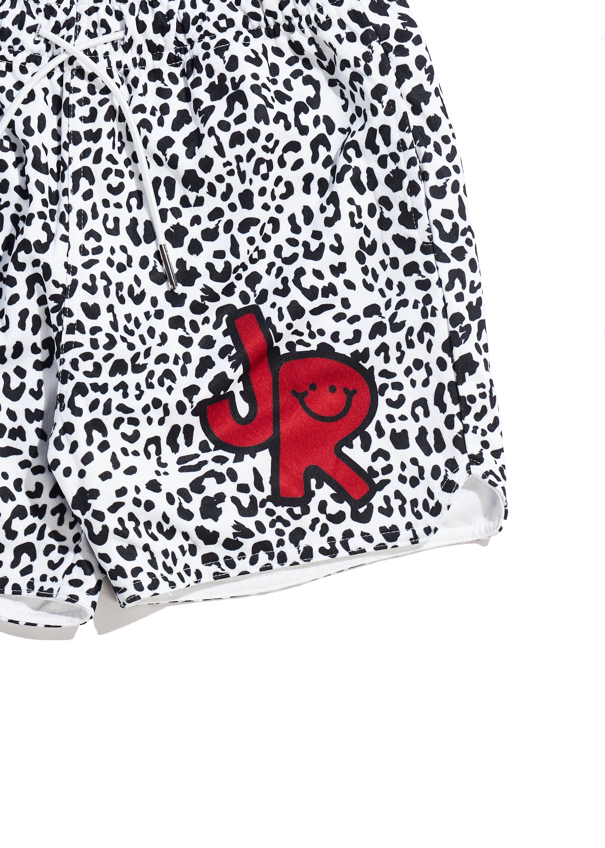 JR Cheetah Basketball Short (Black/White) Bottoms Haus of JR 