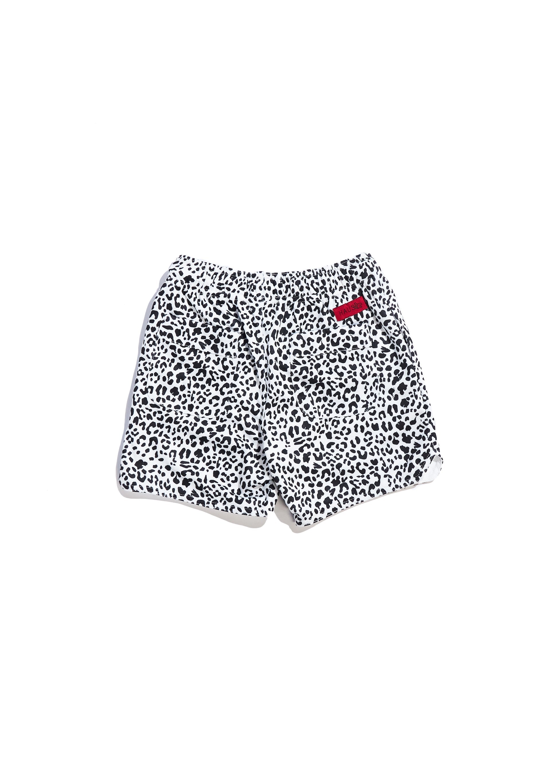 JR Cheetah Basketball Short (Black/White) Bottoms Haus of JR 