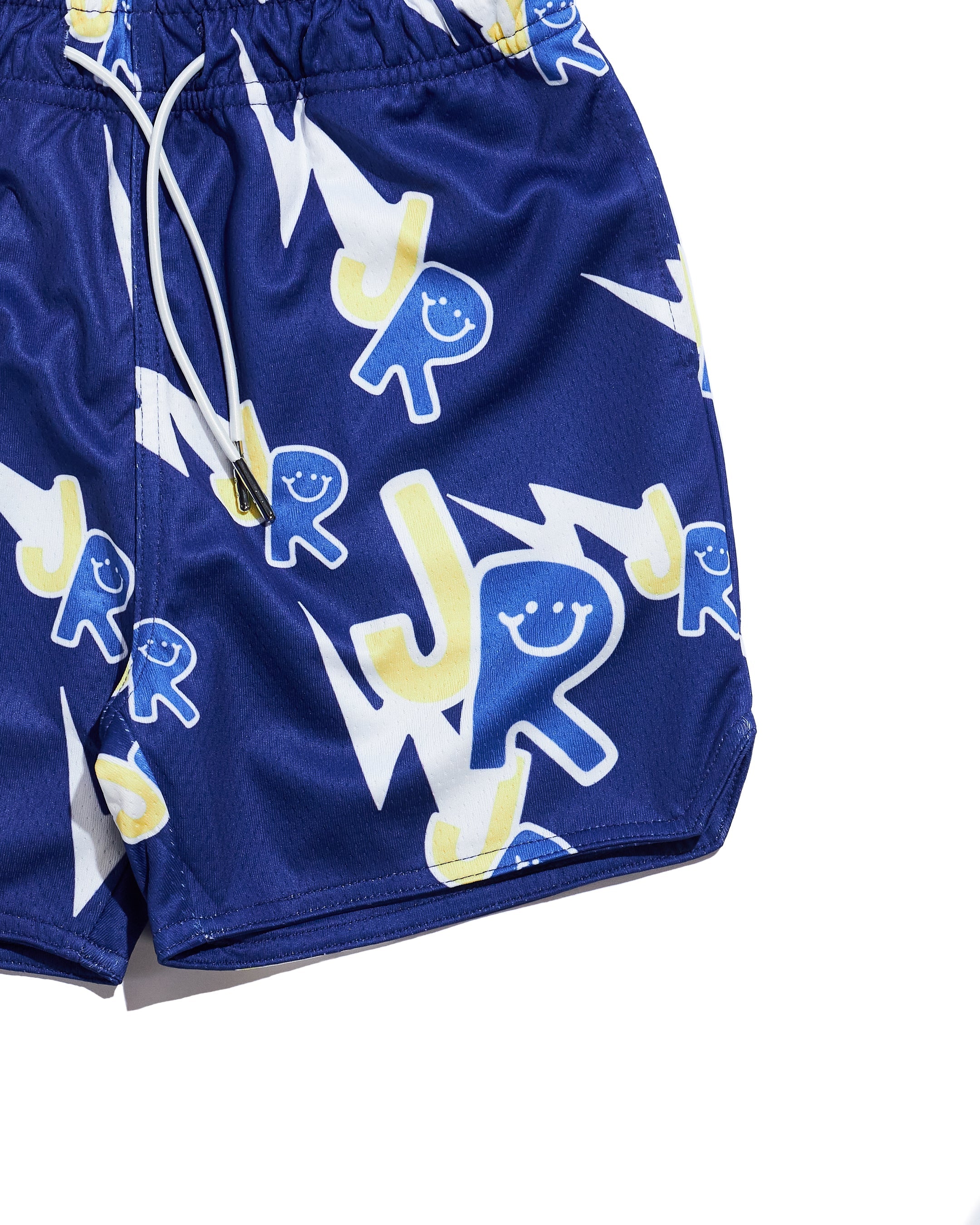 JR Lightning Basketball Short (Royal Blue/Yellow) Bottoms Haus of JR 
