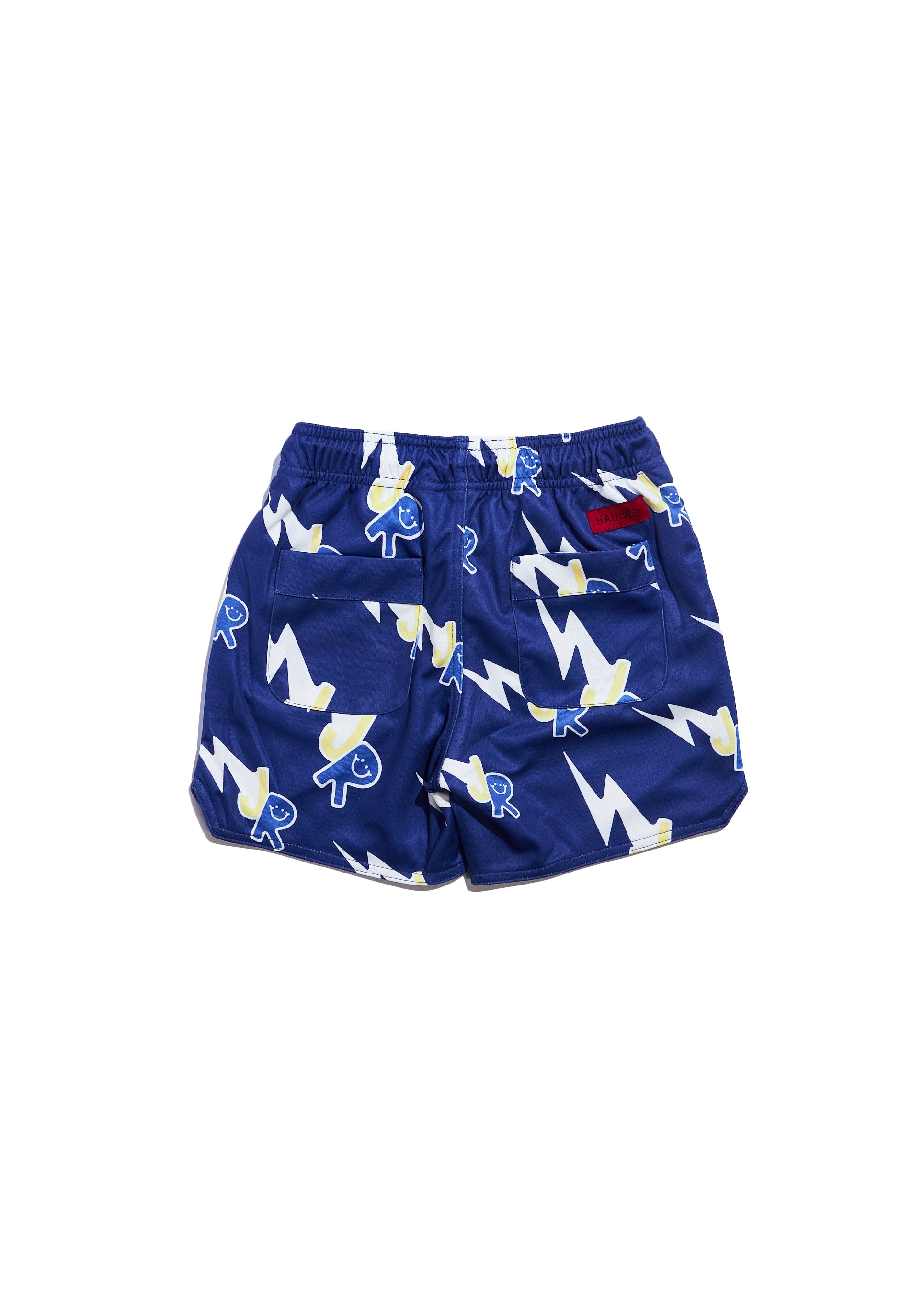 JR Lightning Basketball Short (Royal Blue/Yellow) Bottoms Haus of JR 
