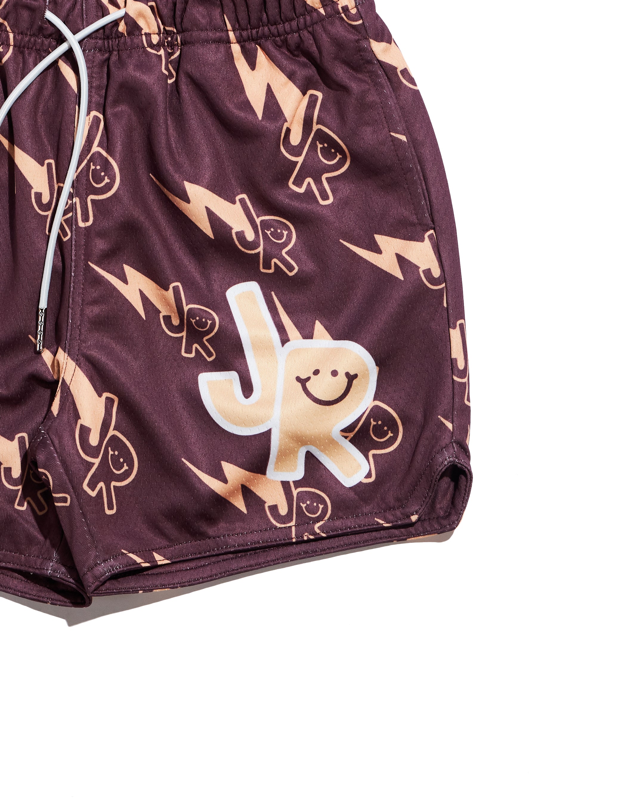 JR Lightning Basketball Short (Brown/Tan) Bottoms Haus of JR 