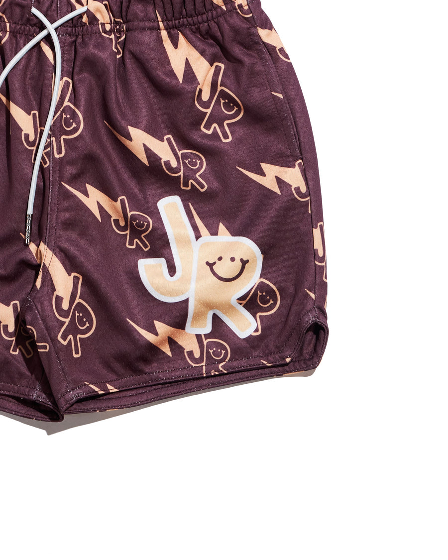 JR Lightning Basketball Short (Brown/Tan) Bottoms Haus of JR 