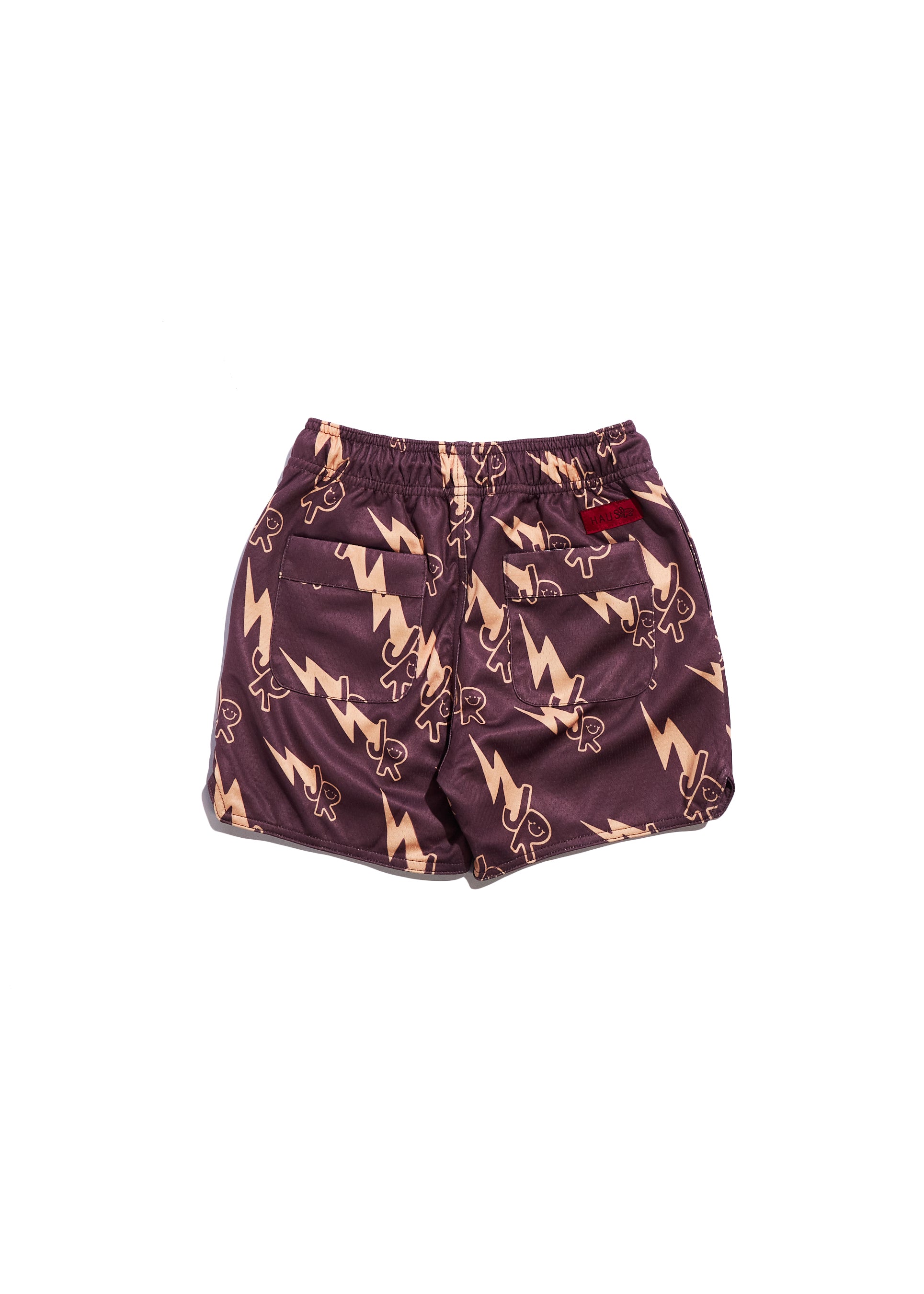 JR Lightning Basketball Short (Brown/Tan) Bottoms Haus of JR 