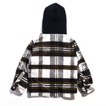 Bryn Hooded Flannel (Brown) Outerwear Haus of JR 