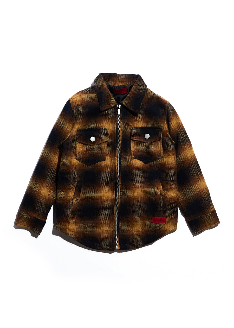 Corban Zipper Flannel (Sunset) Outerwear Haus of JR 