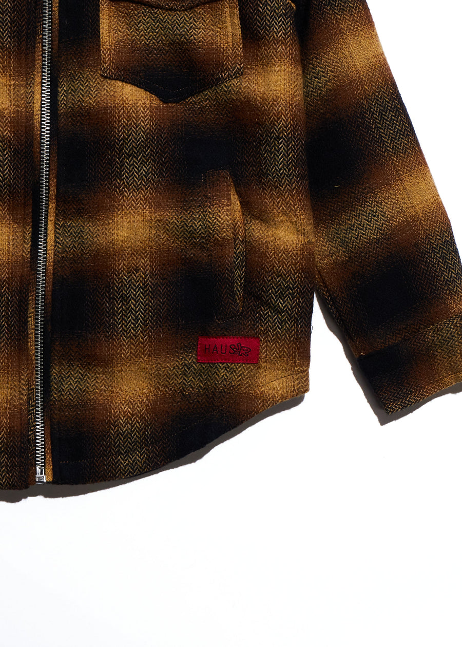 Corban Zipper Flannel (Sunset) Outerwear Haus of JR 