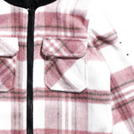 Bryn Hooded Flannel (Pink) Outerwear Haus of JR 