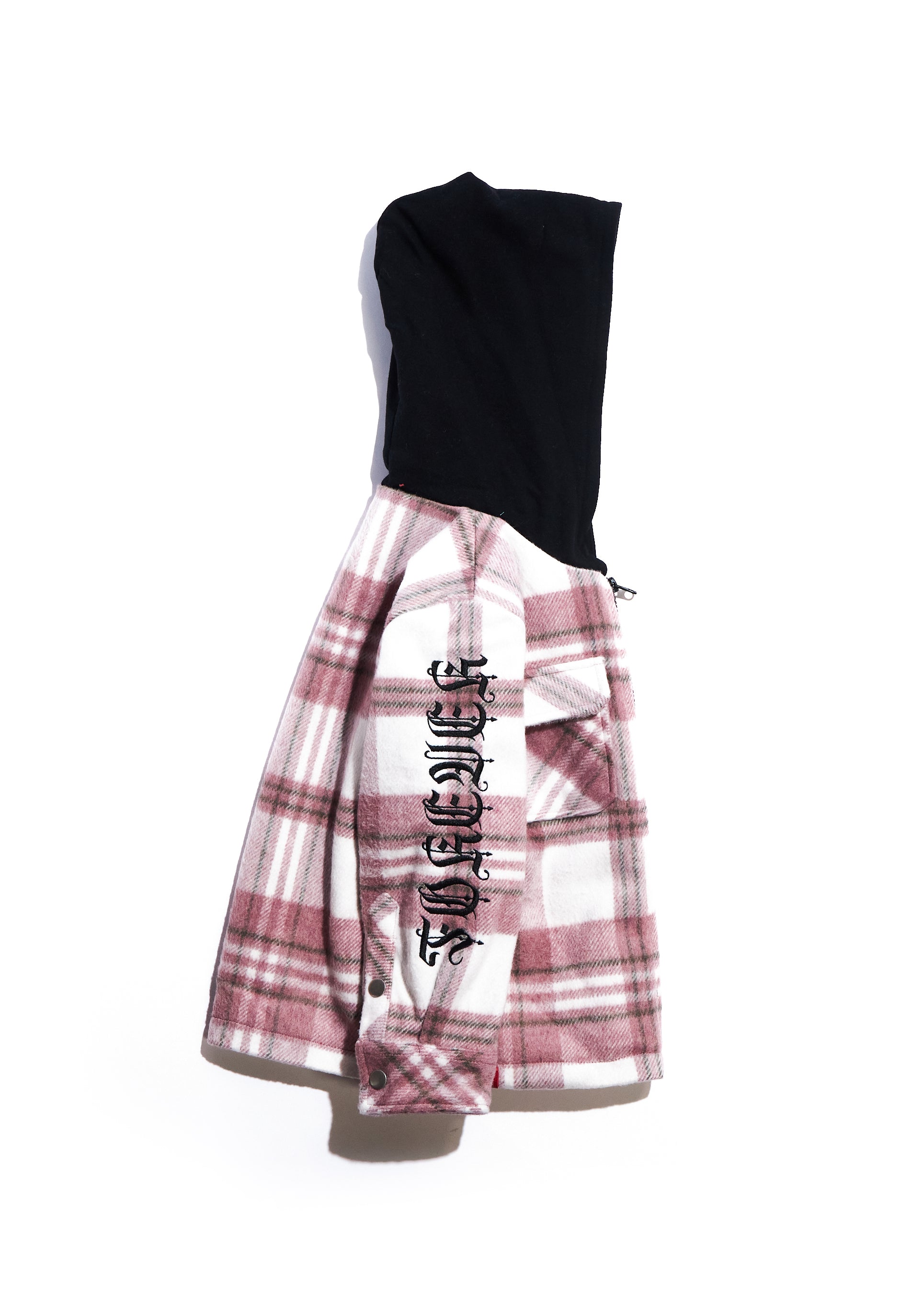 Bryn Hooded Flannel (Pink) Outerwear Haus of JR 