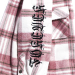 Bryn Hooded Flannel (Pink) Outerwear Haus of JR 