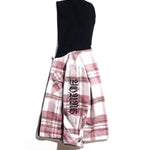Bryn Hooded Flannel (Pink) Outerwear Haus of JR 