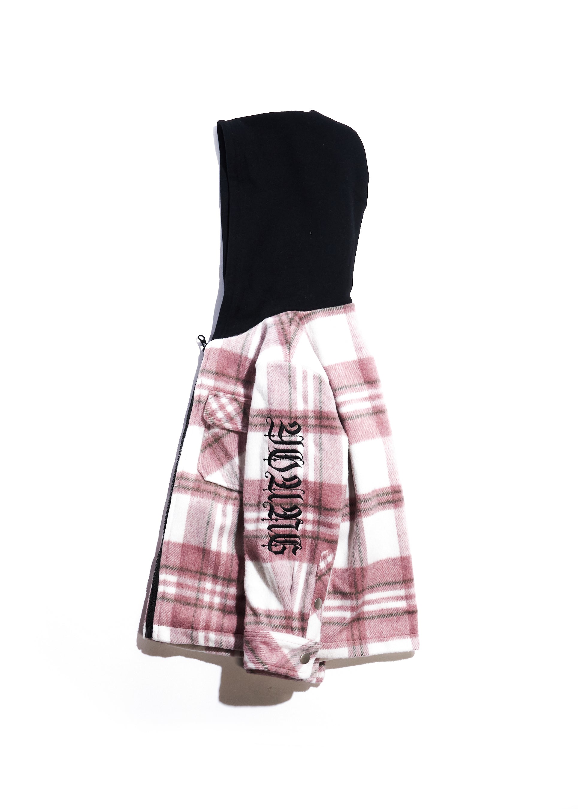 Bryn Hooded Flannel (Pink) Outerwear Haus of JR 