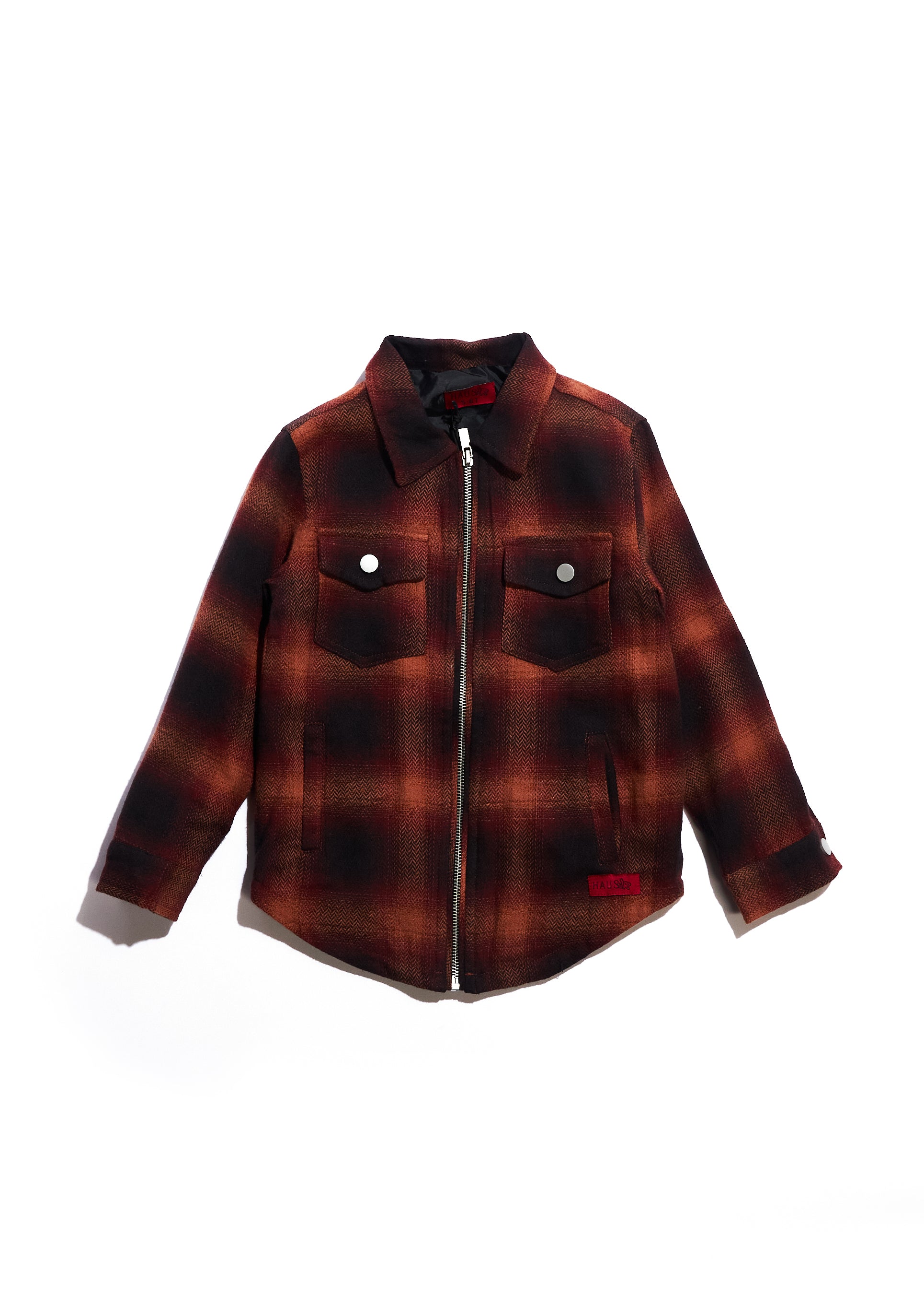 Corban Zipper Flannel (Red) Outerwear Haus of JR 