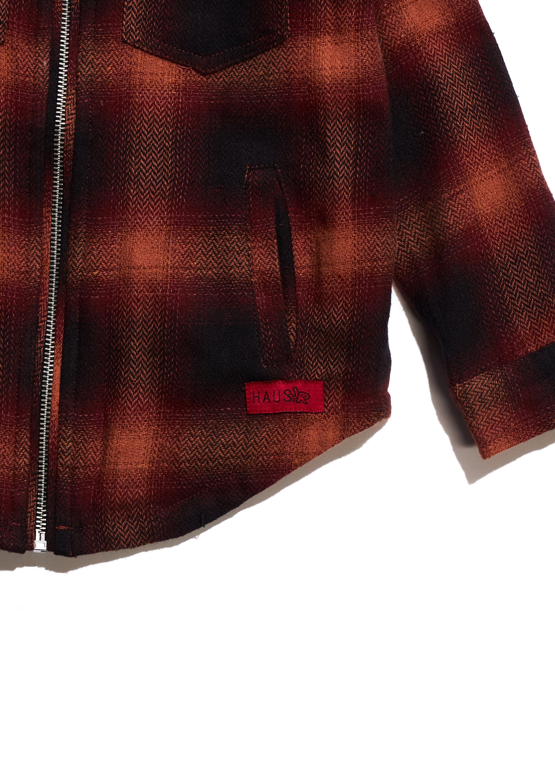 Corban Zipper Flannel (Red) Outerwear Haus of JR 
