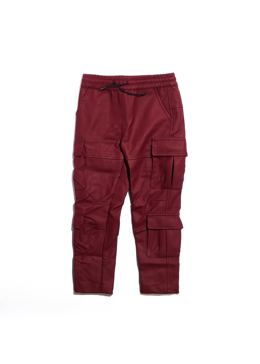 Noah Cargo Pants (Maroon) Bottoms Haus of JR 