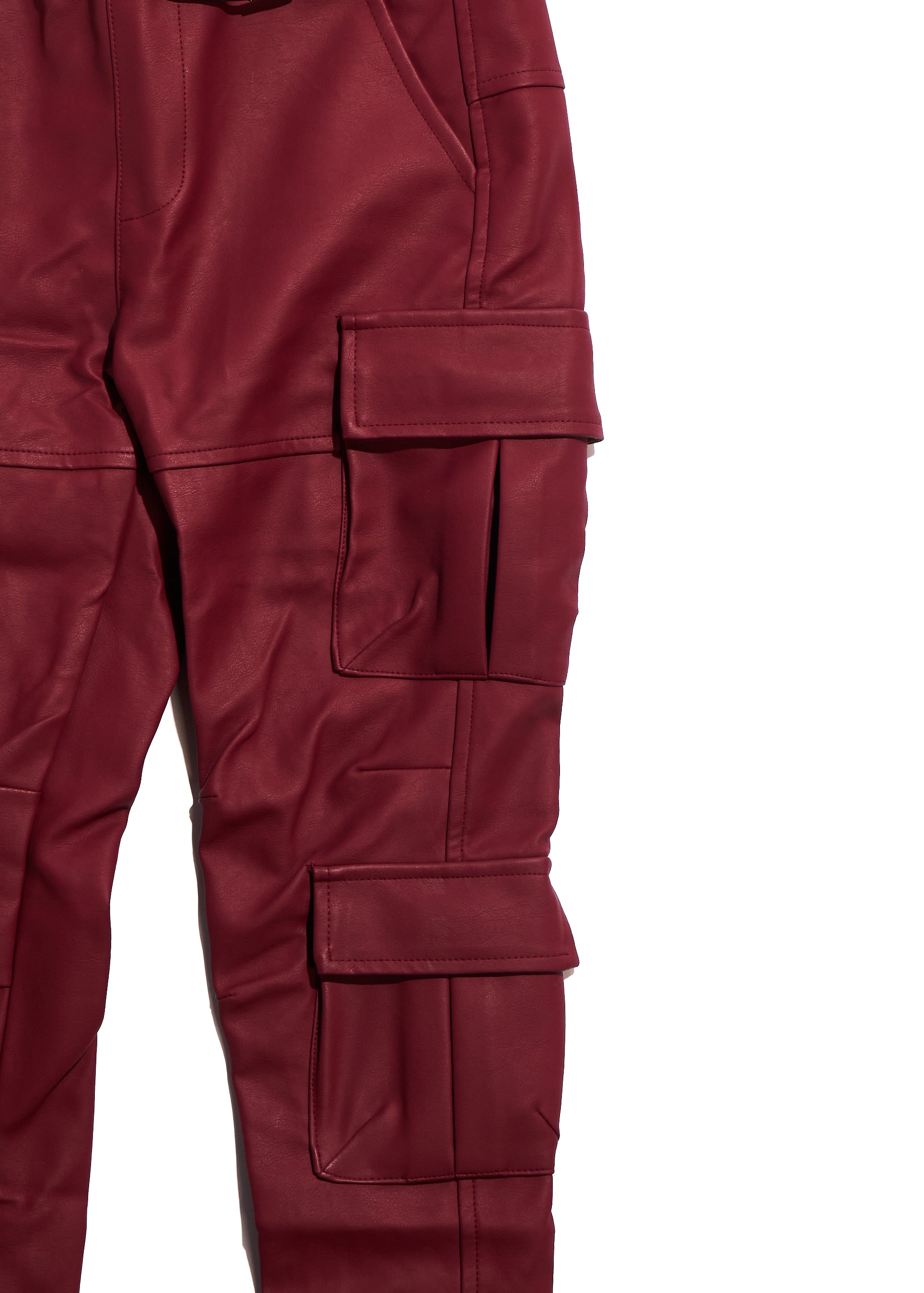 Noah Cargo Pants (Maroon) Bottoms Haus of JR 