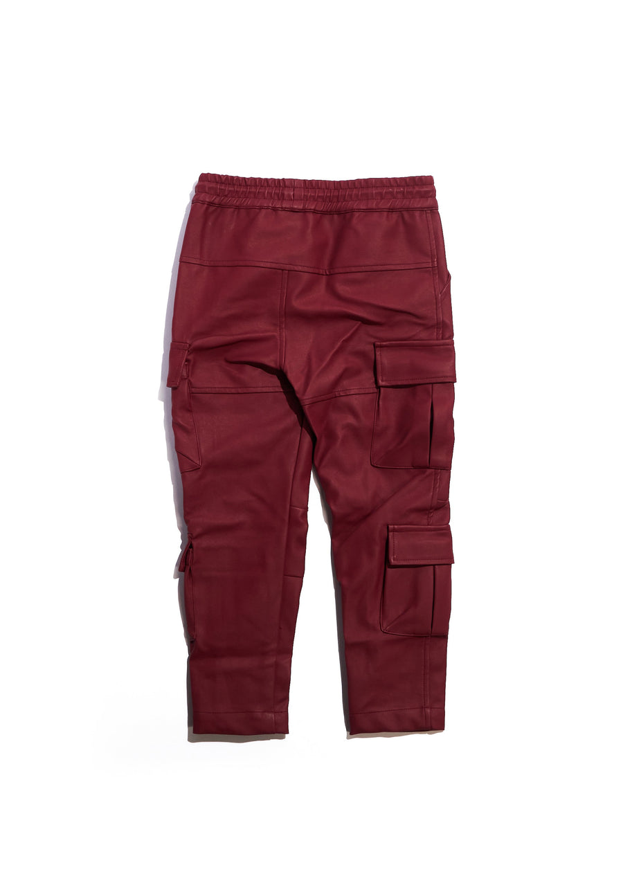 Noah Cargo Pants (Maroon) Bottoms Haus of JR 