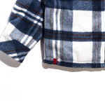 Bryn Hooded Flannel (Blue) Outerwear Haus of JR 