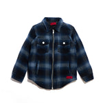 Corban Zipper Flannel (Navy) Outerwear Haus of JR 