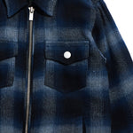 Corban Zipper Flannel (Navy) Outerwear Haus of JR 