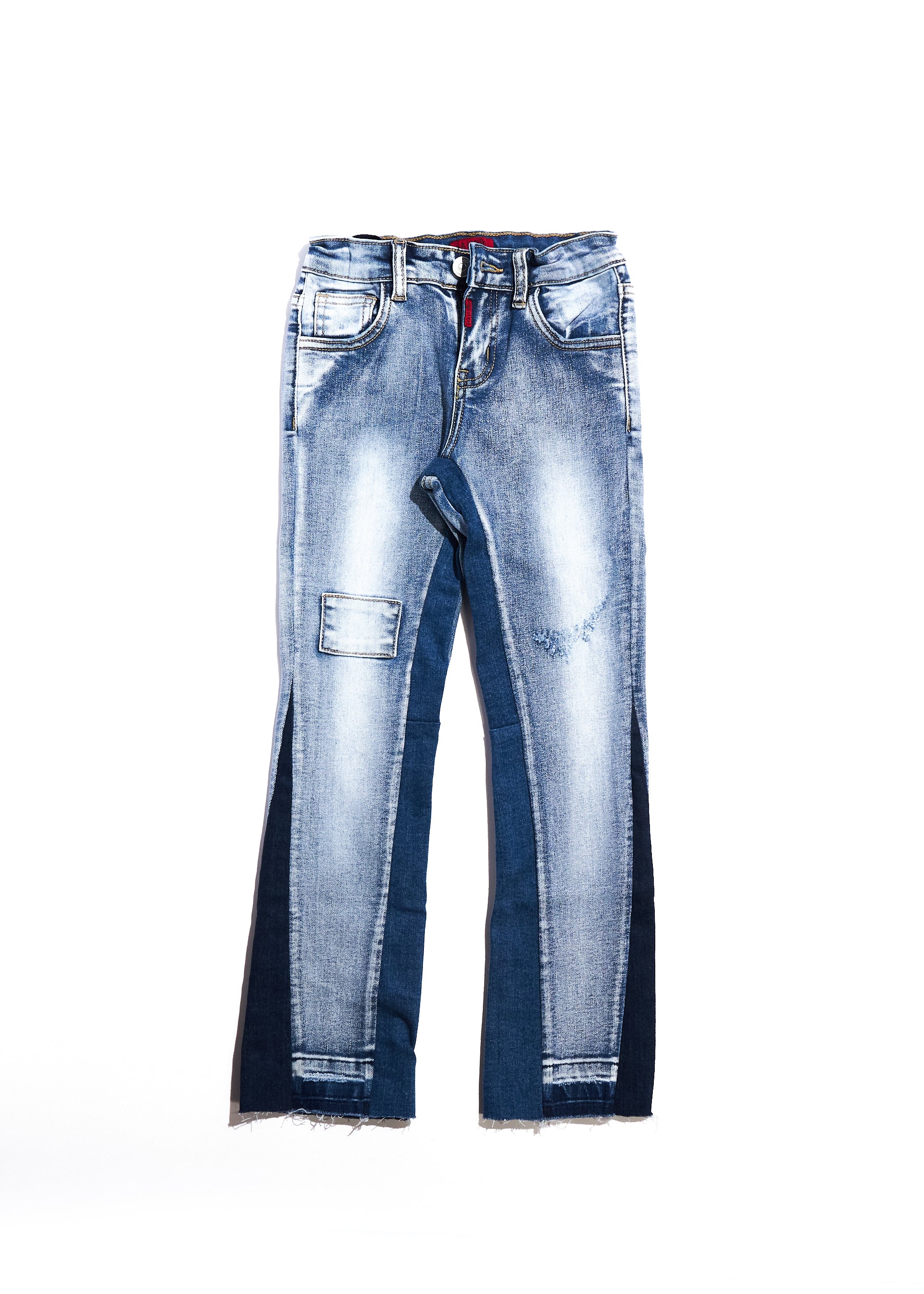 Izaak Flare Denim (Light Wash) Bottoms Haus of JR 