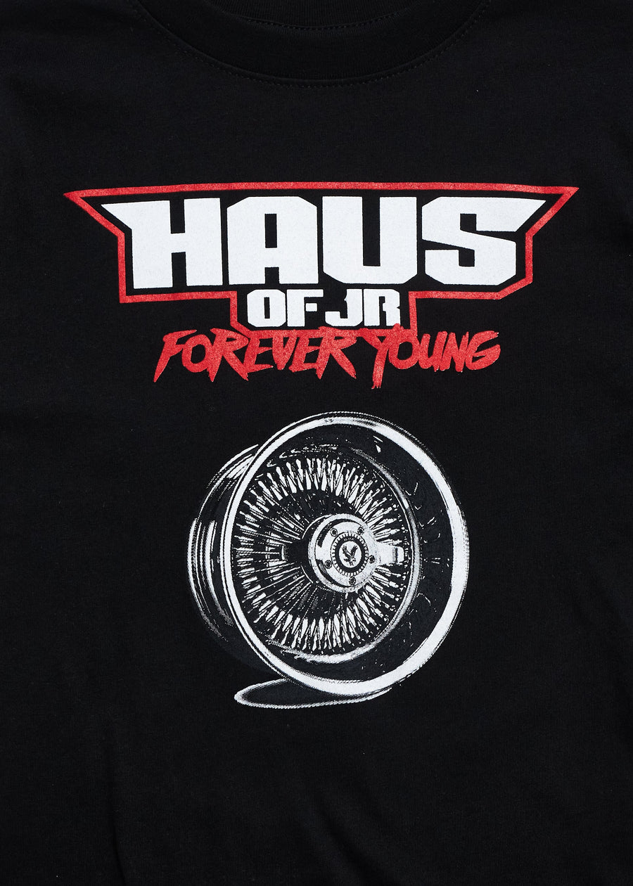 Spinning Tee (Black) Tops Haus of JR 