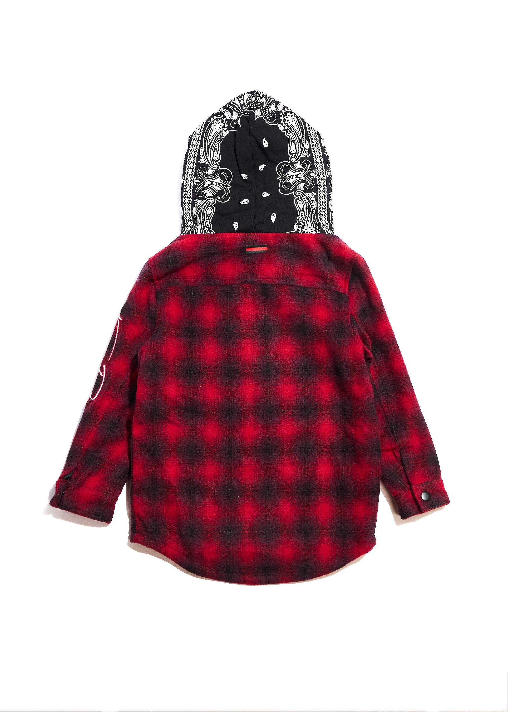 Kumar Hooded Flannel Jacket Top Haus of JR 