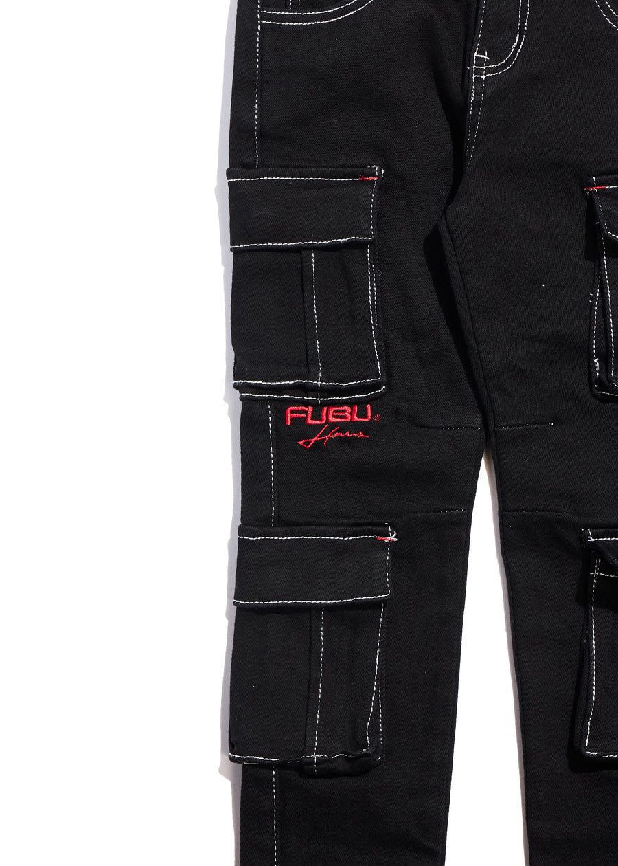 Rayan Denim Cargo Bottoms Haus of JR 
