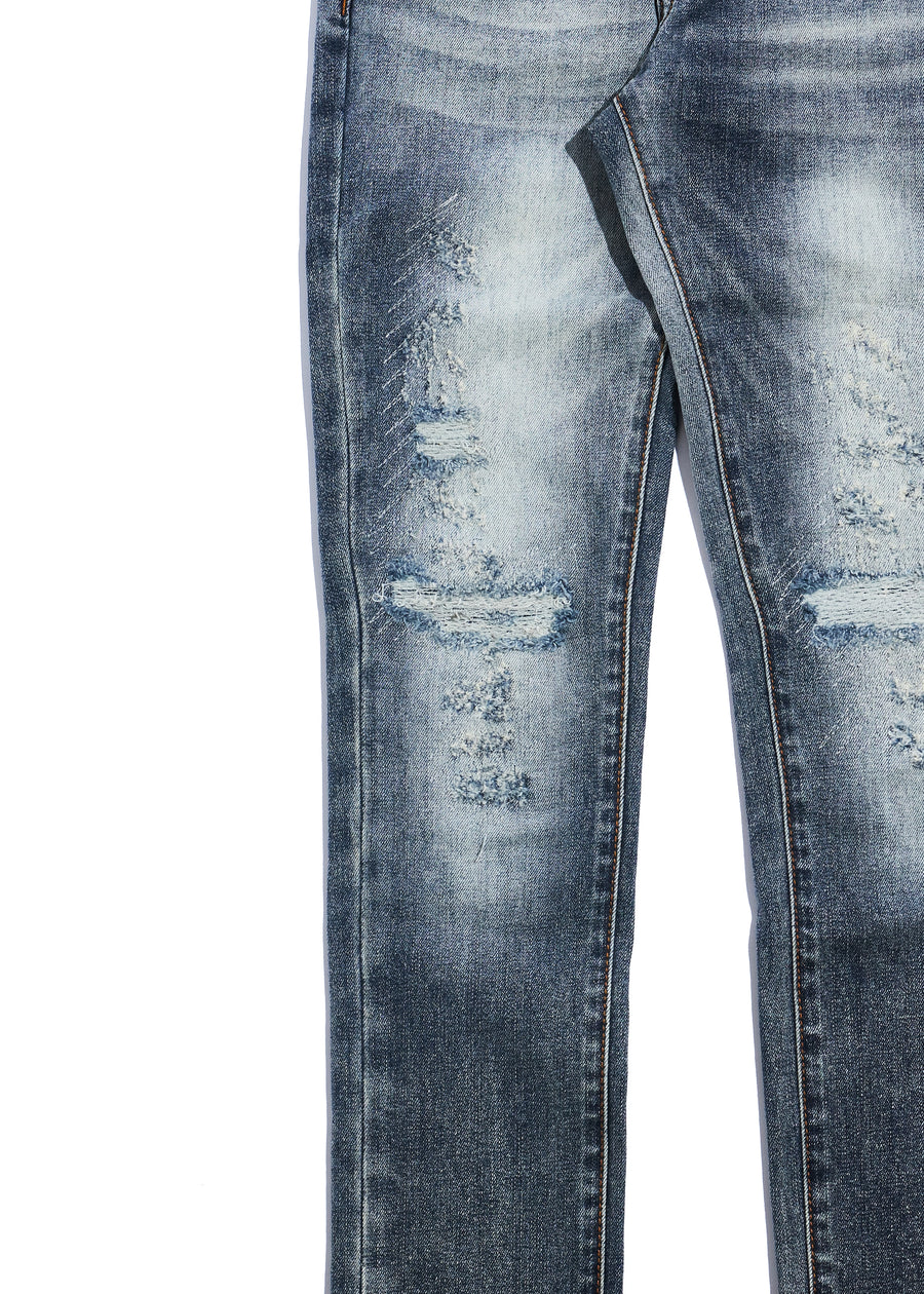 Stanford Denim (Dark Indigo Distressed)