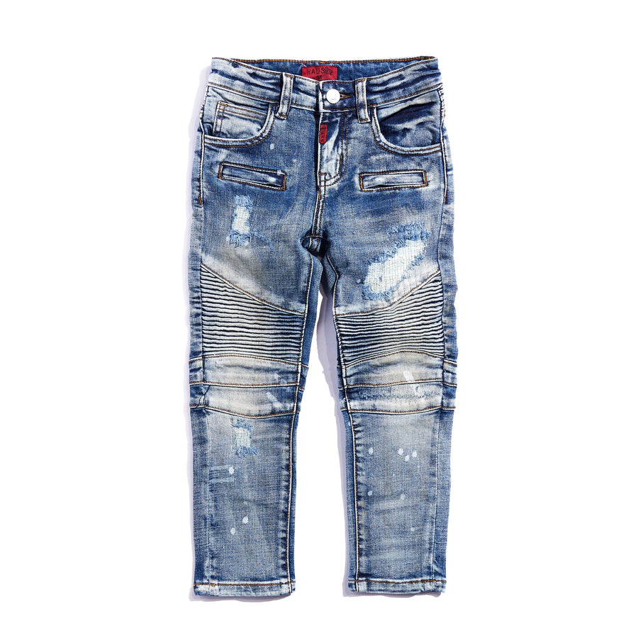 Arlo Biker Denim Bottoms Haus of JR 